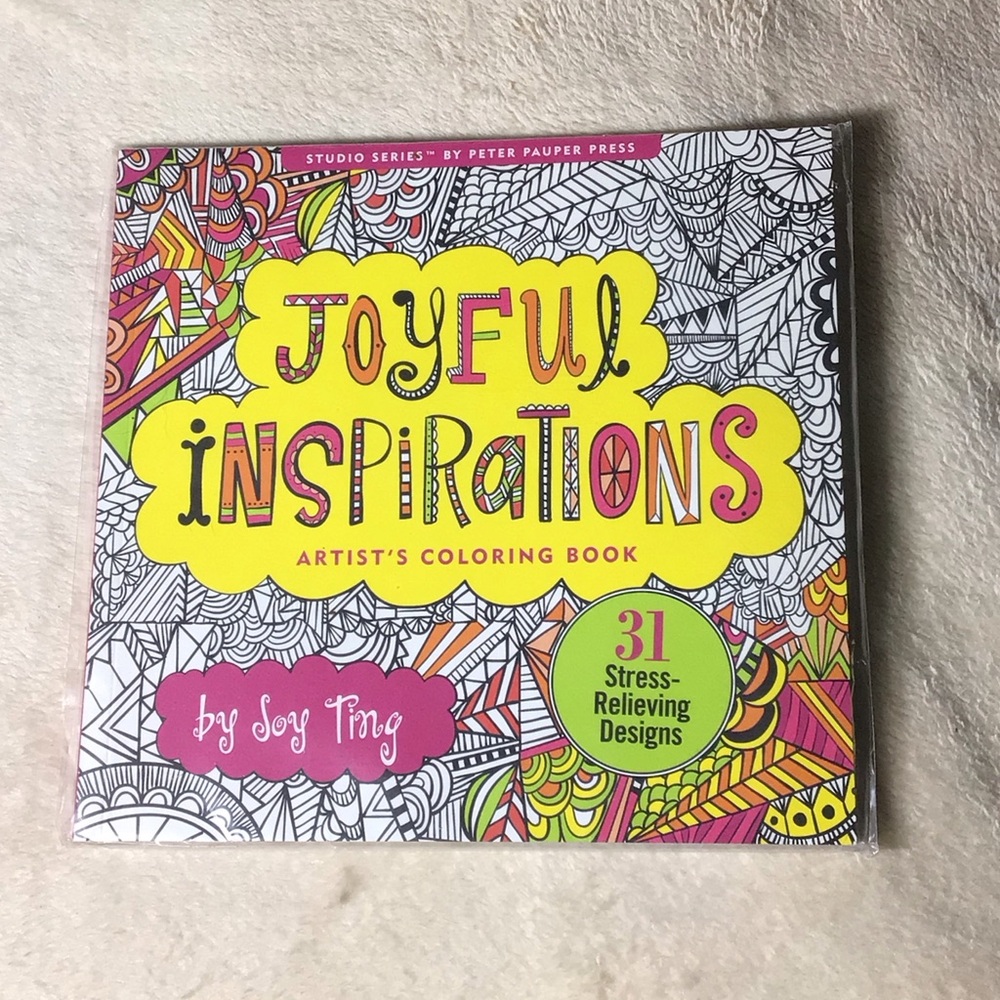 Joyful inspirations artist’s coloring book